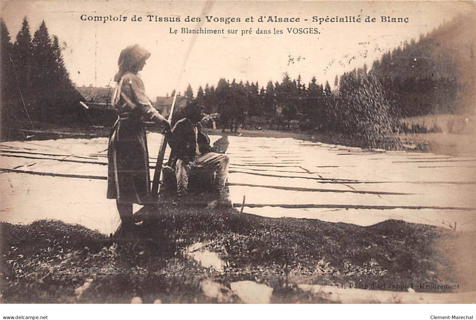 Comptoir De Tissus Des Vosges Et D'Alsace - Spécialité De Blanc - Le Blanchiment Sur Pré Dans Les Vosges - Très Bon état - Other & Unclassified