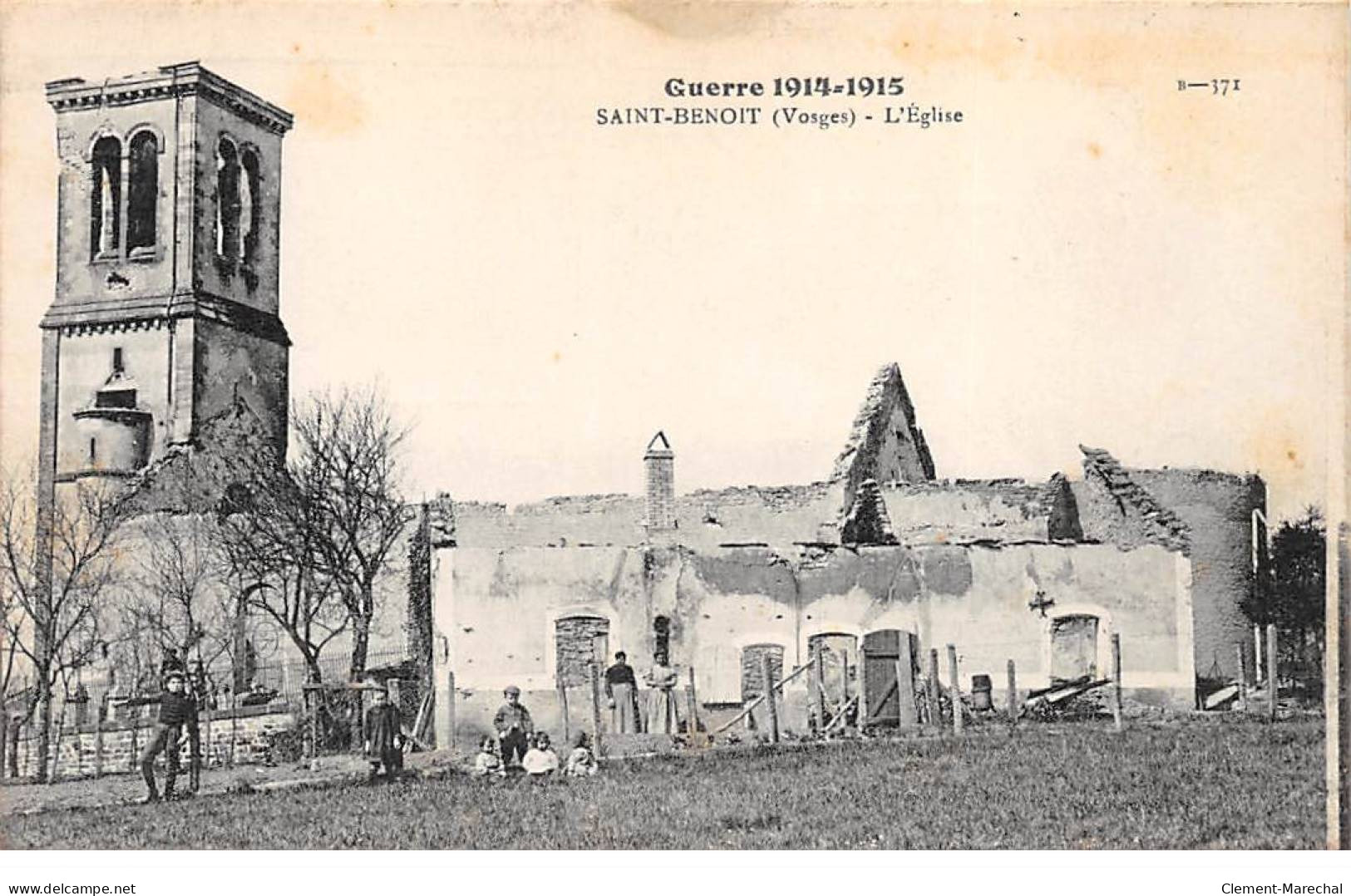 Guerre 1914 1915 - SAINT BENOIT - L'Eglise - Très Bon état - Other & Unclassified