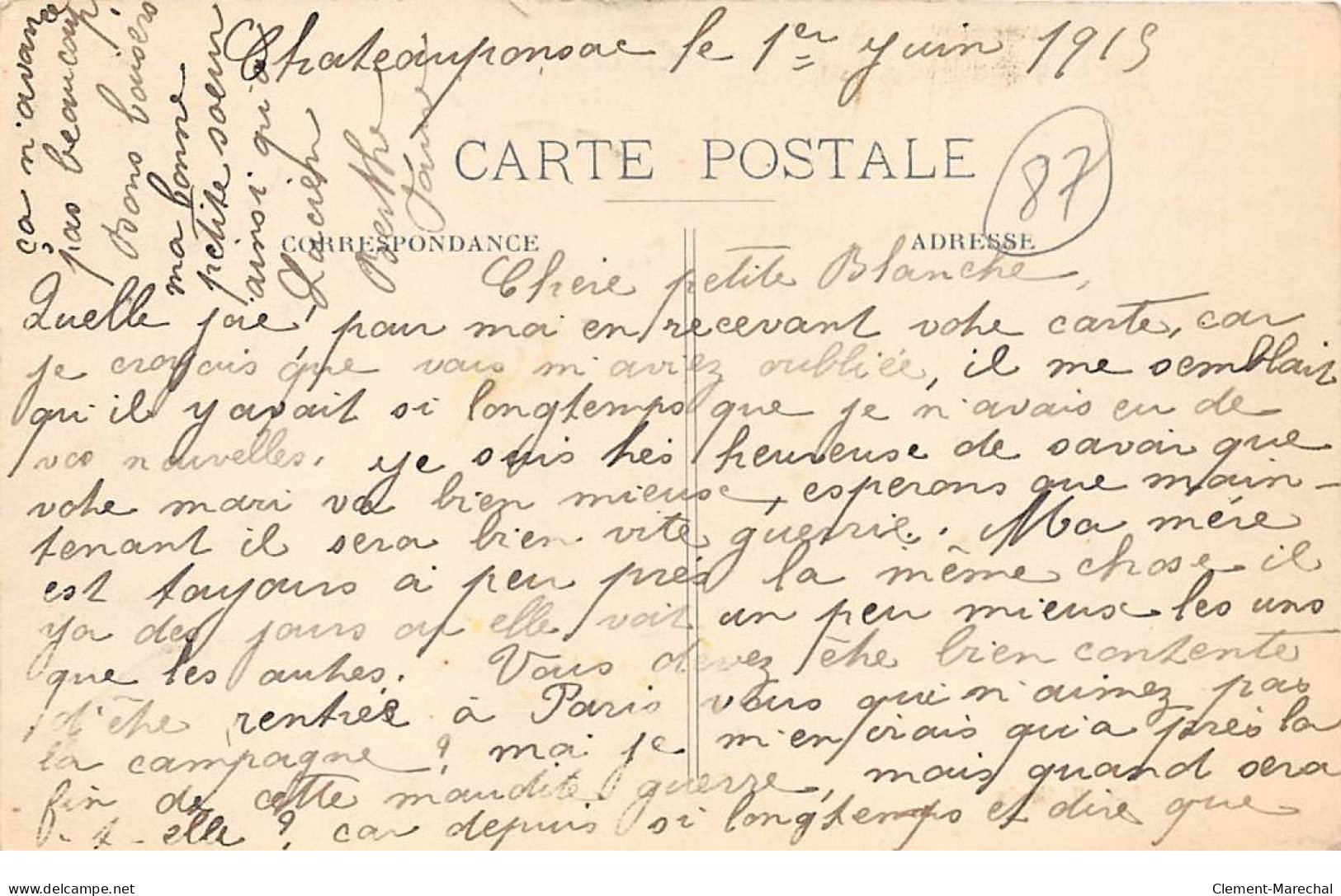 CHATEAUPONSAC - Postes Et Télégraphes - Très Bon état - Chateauponsac