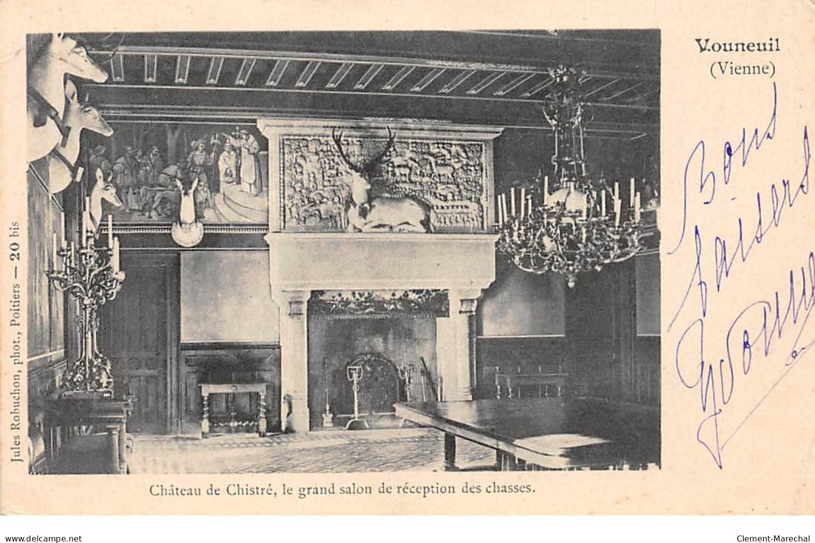 VOUNEUIL - Château De Chistré - Le Grand Salon De Réception Des Chasses - Très Bon état - Vouneuil Sur Vienne