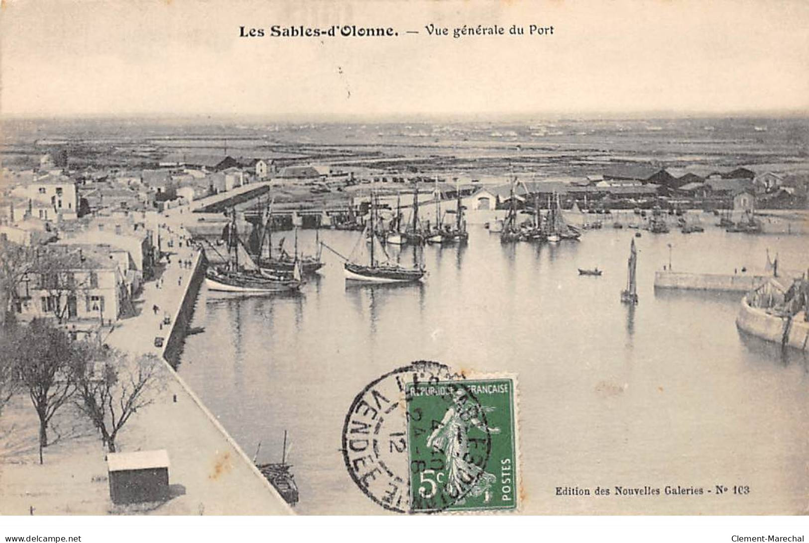 LES SABLES D'OLONNE - Vue Générale Du Port - Très Bon état - Sables D'Olonne