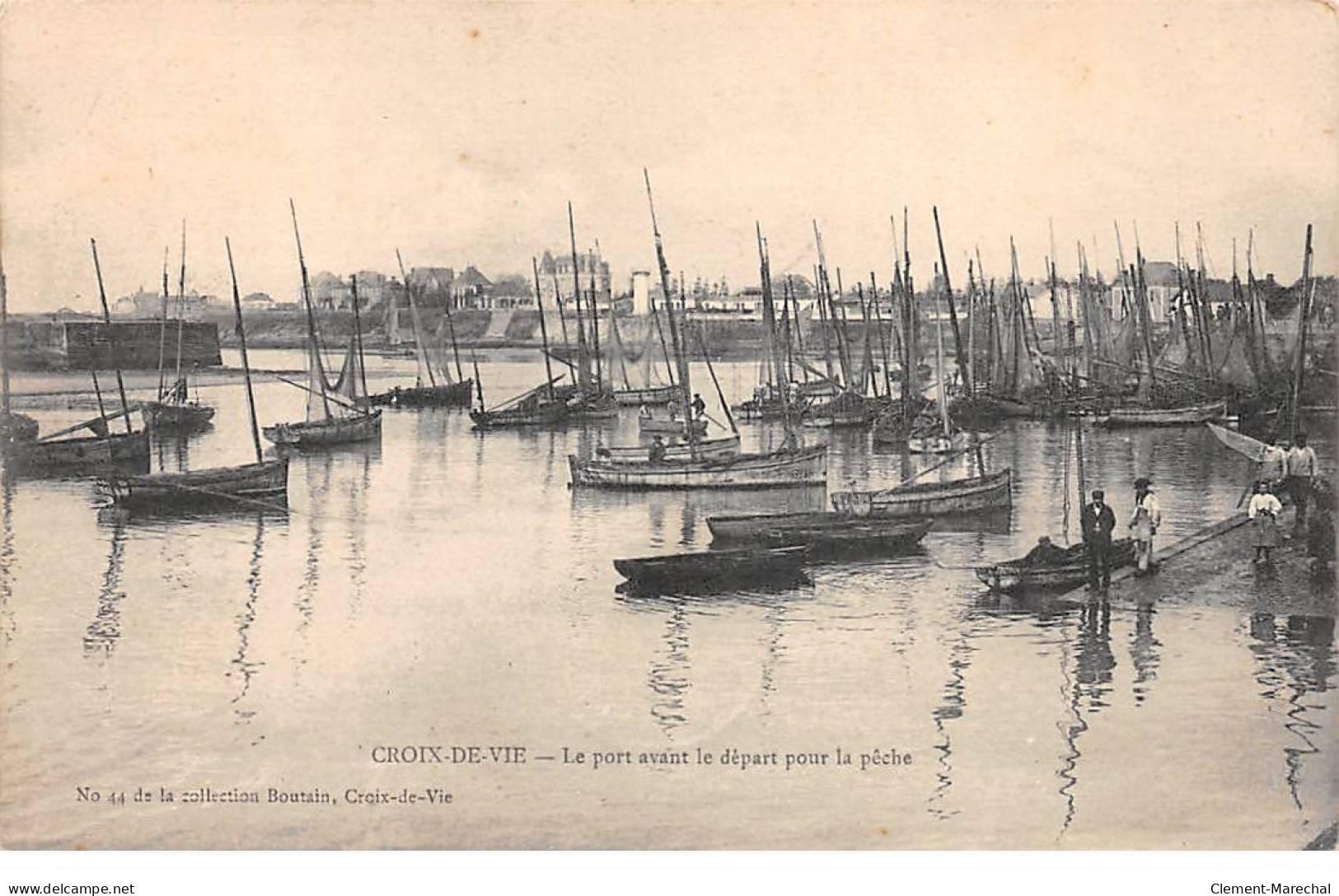 CROIX DE VIE - Le Port Avant Le Départ Pour La Pêche - Très Bon état - Saint Gilles Croix De Vie