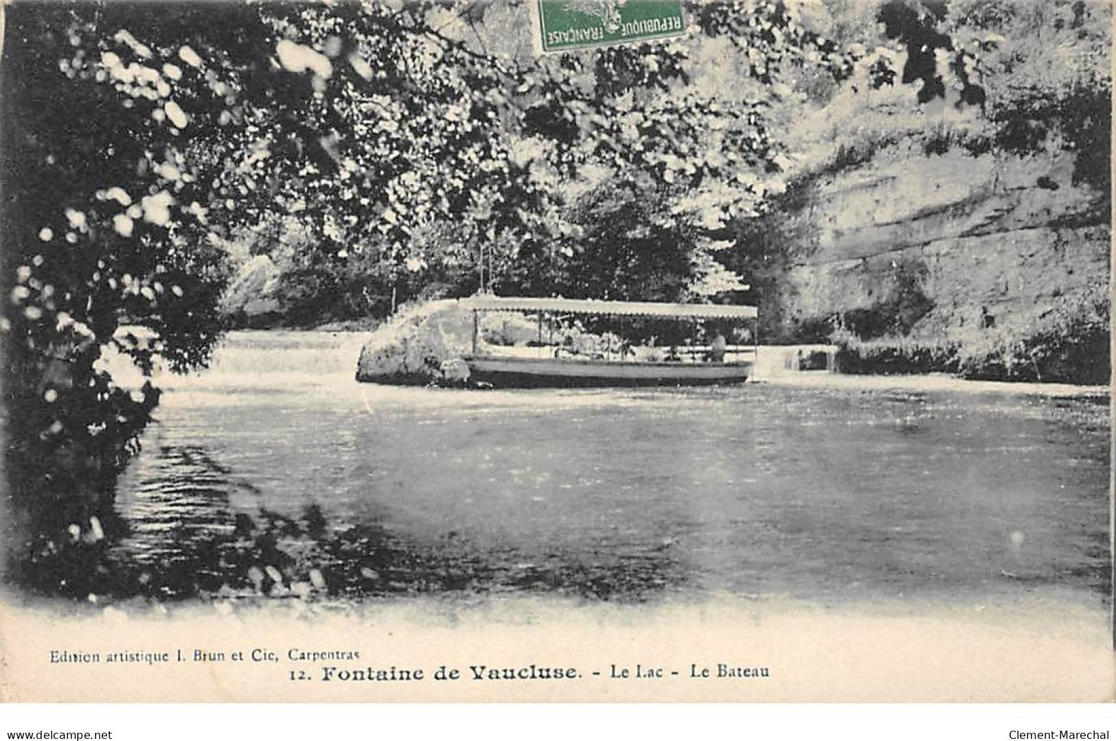 Fontaine De Vaucluse - Le Lac - Le Bateau - Très Bon état - Andere & Zonder Classificatie
