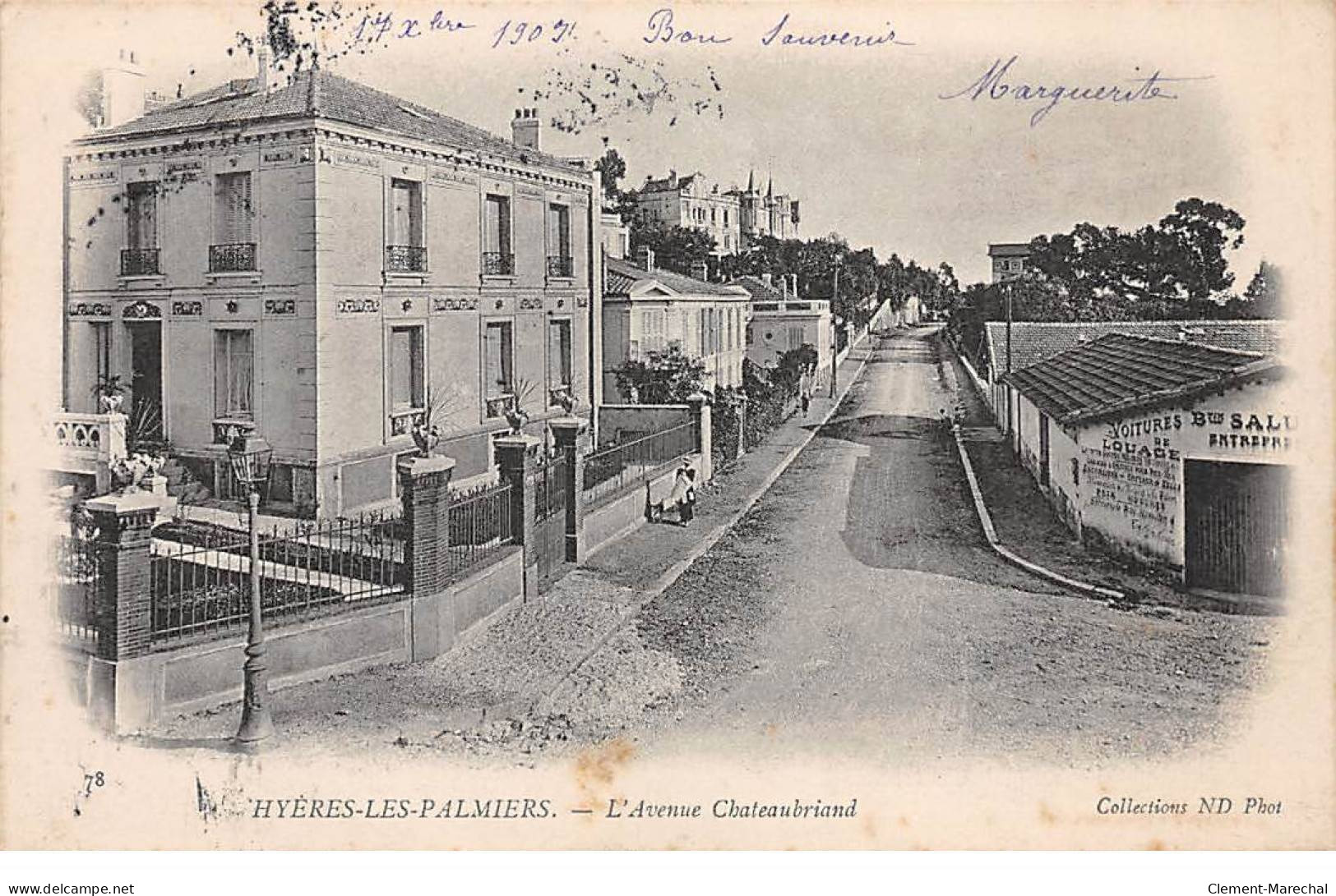 HYERES LES PALMIERS - L'Avenue Chateaubriand - Très Bon état - Hyeres