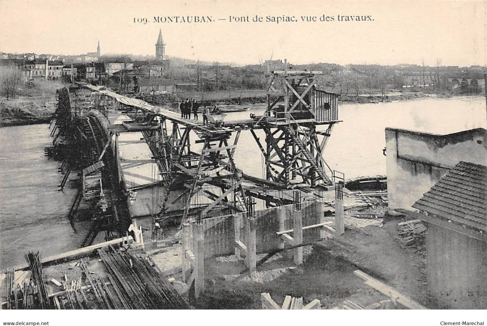 MONTAUBAN - Pont De Sapiac, Vue Des Travaux - Très Bon état - Montauban