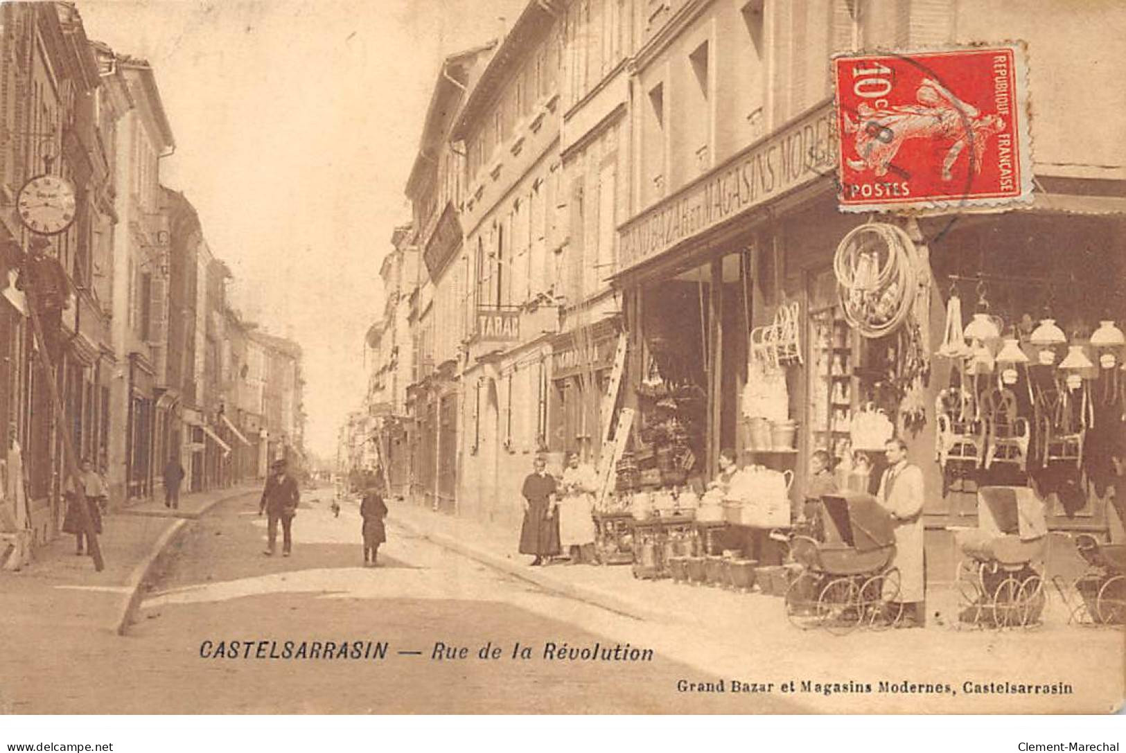 CASTELSARRASIN - Rue De La Révolution - état - Castelsarrasin
