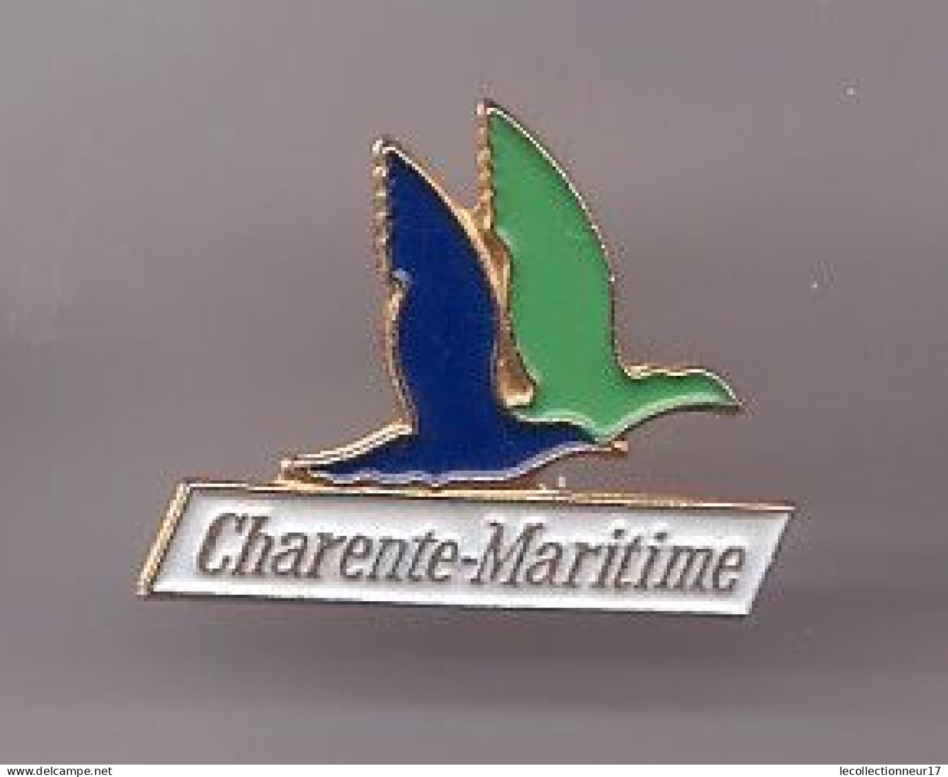 Pin's De La Charente Maritime Dpt 17 Oiseau Mouette Réf 1642 - Città