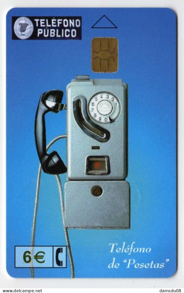 Espagne 6€ Teléfono De Pesetas Téléphone 09/02 351500 Exemplaires Vide - Basisuitgaven