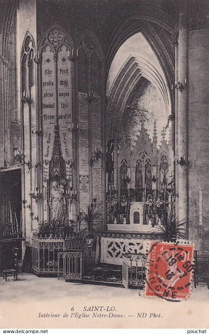 VE Nw-(50) SAINT LO - INTERIEUR DE L'EGLISE NOTRE DAME - Saint Lo