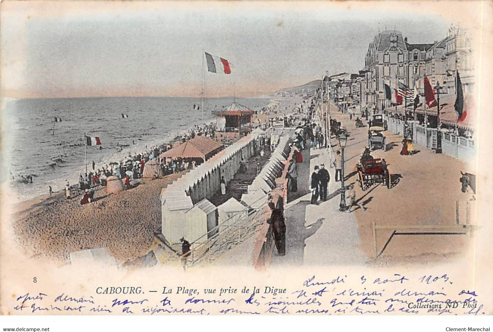 CABOURG - La Plage, Vue Prise De La Digue - Très Bon état - Cabourg