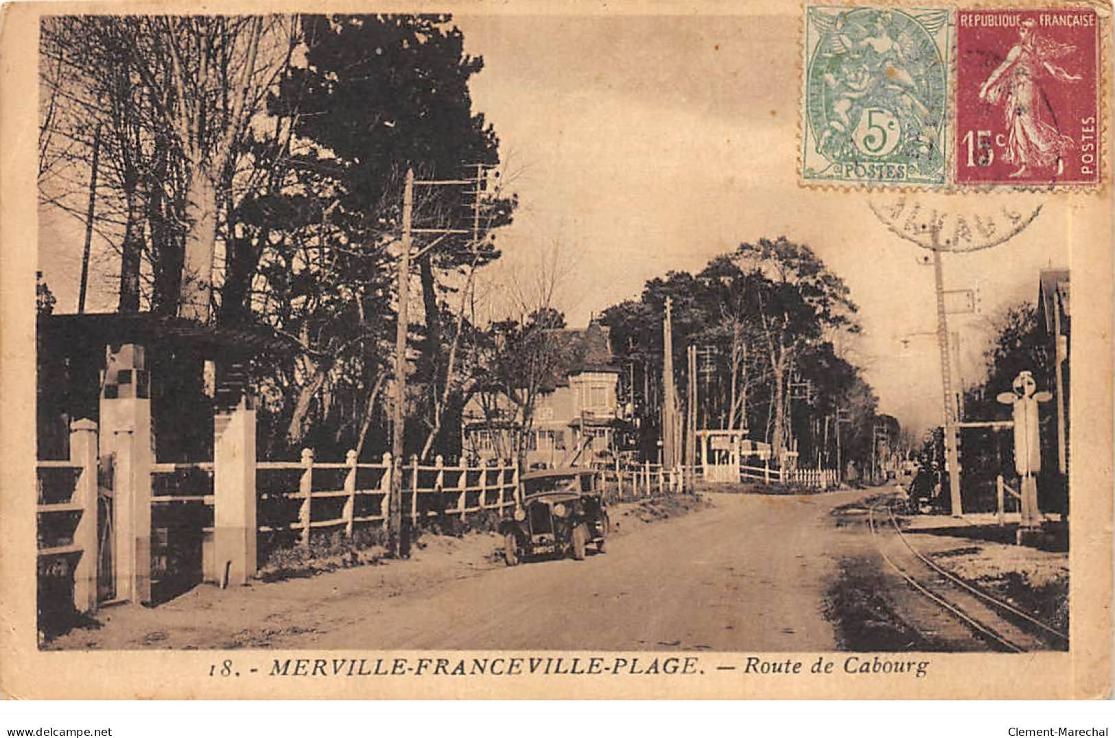 MERVILLE - FRANCEVILLE PLAGE - Route De Cabourg - état - Other & Unclassified