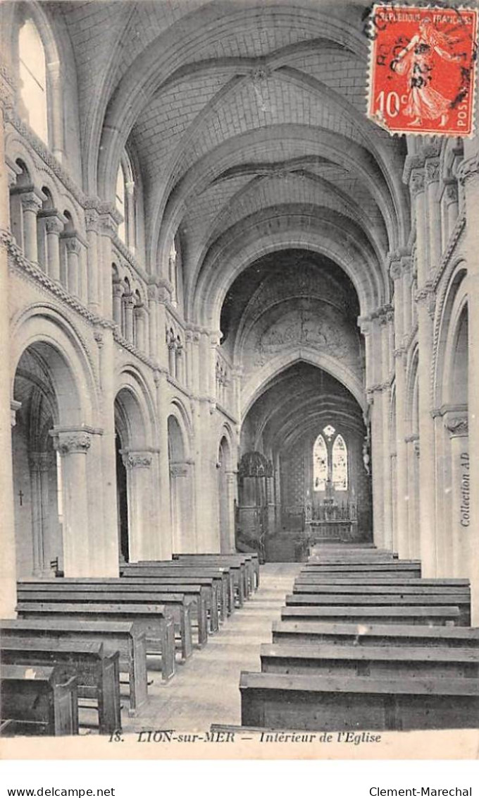 LION SUR MER - Intérieur De L'Eglise - Très Bon état - Other & Unclassified