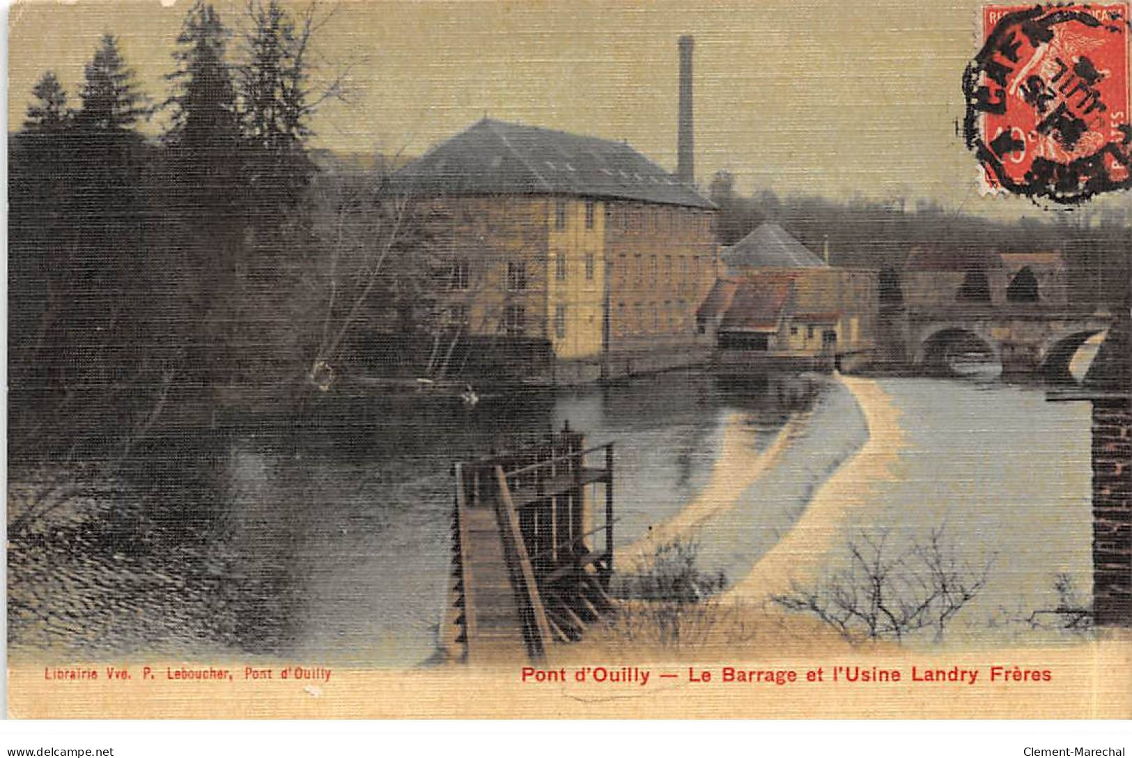 PONT D'OUILLY - Le Barrage Et L'Usine Landry Frères - Très Bon état - Pont D'Ouilly