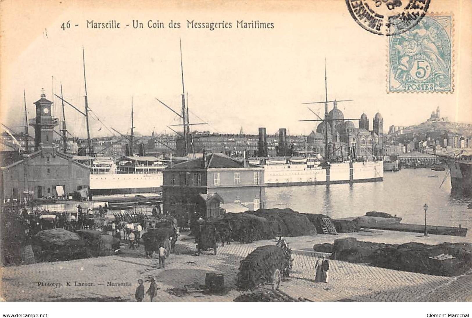 MARSEILLE - Un Coin Des Messageries Maritimes - Très Bon état - Ohne Zuordnung