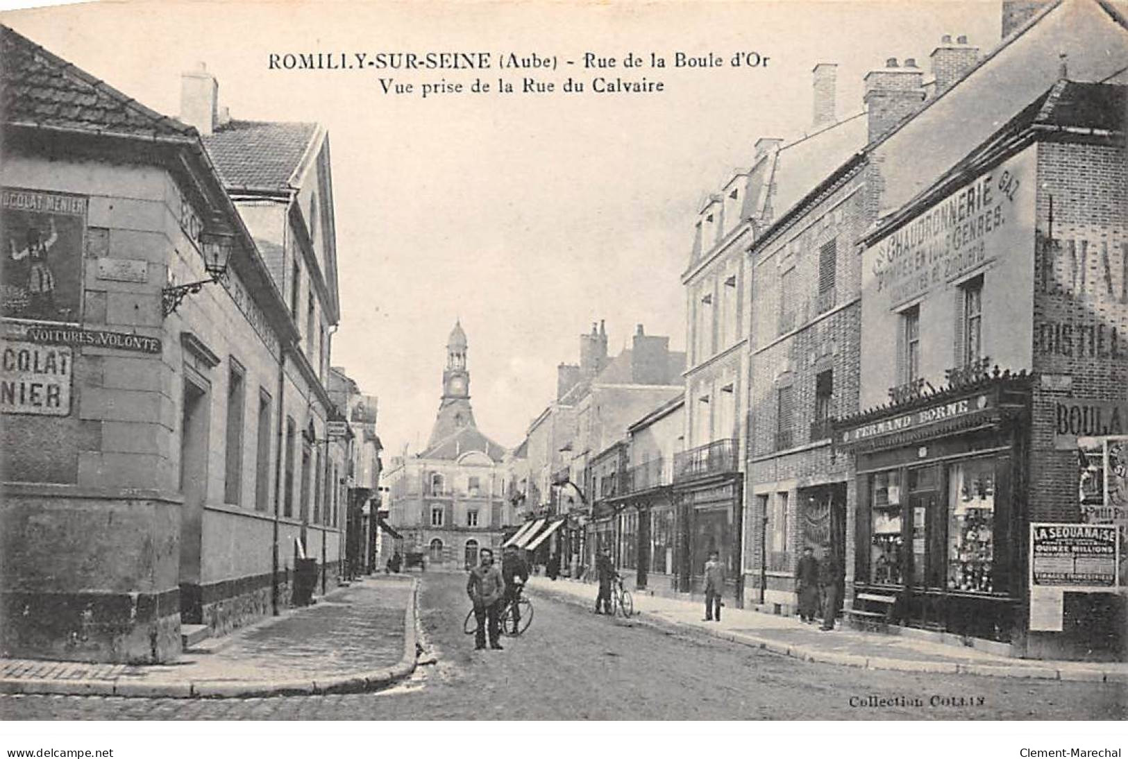 ROMILLY SUR SEINE - Rue De La Boule D'Or - Vue Prise De La Rue Du Calvaire - Très Bon état - Romilly-sur-Seine