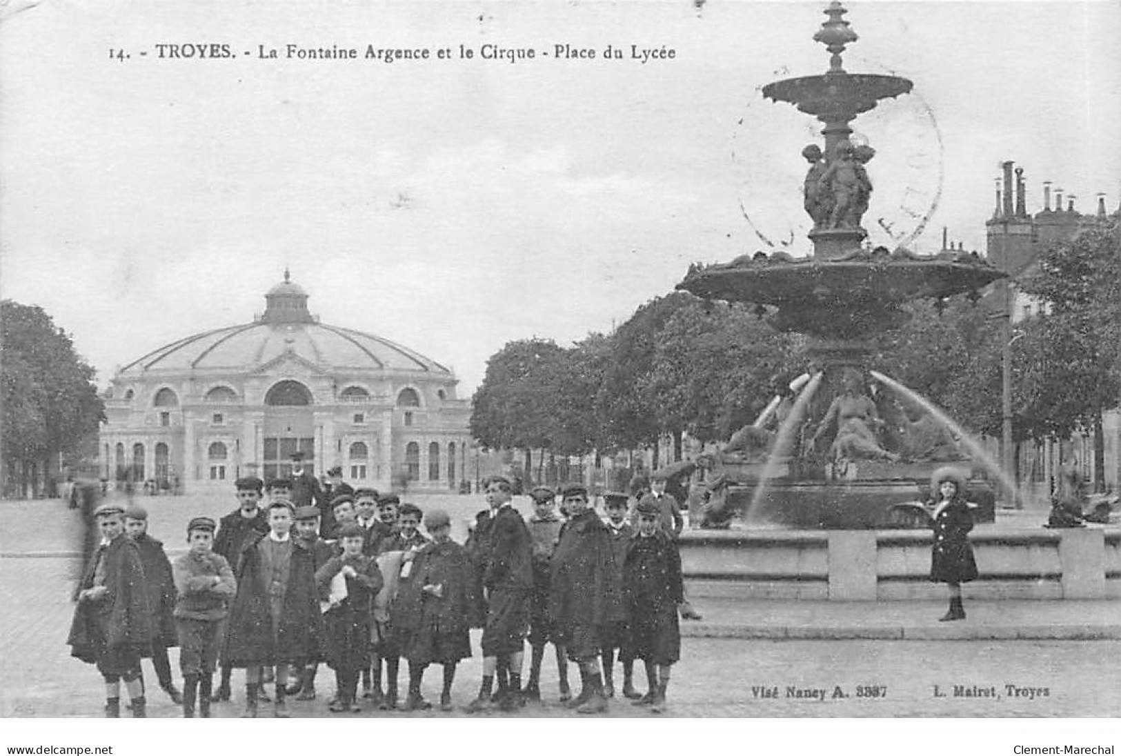 TROYES - La Fontaine Argence Et Le Cirque - Place Du Lycée - Très Bon état - Troyes