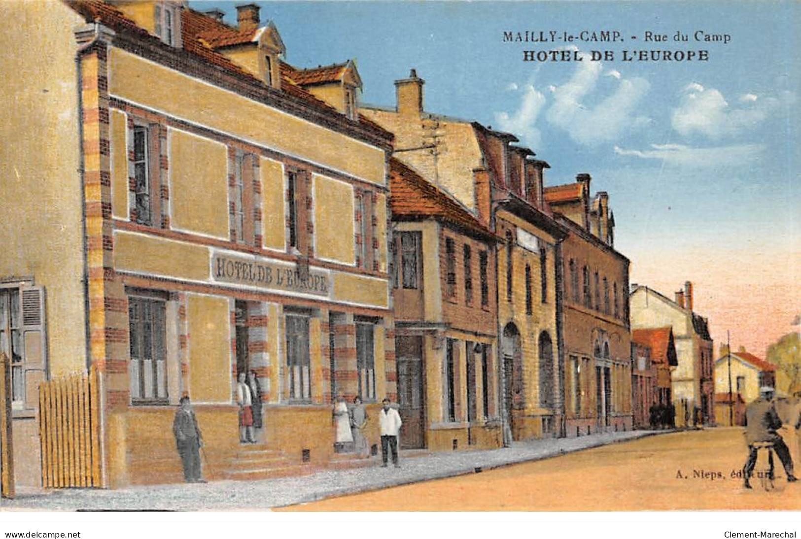 MAILLY LE CAMP - Hotel De L'Europe - Très Bon état - Mailly-le-Camp