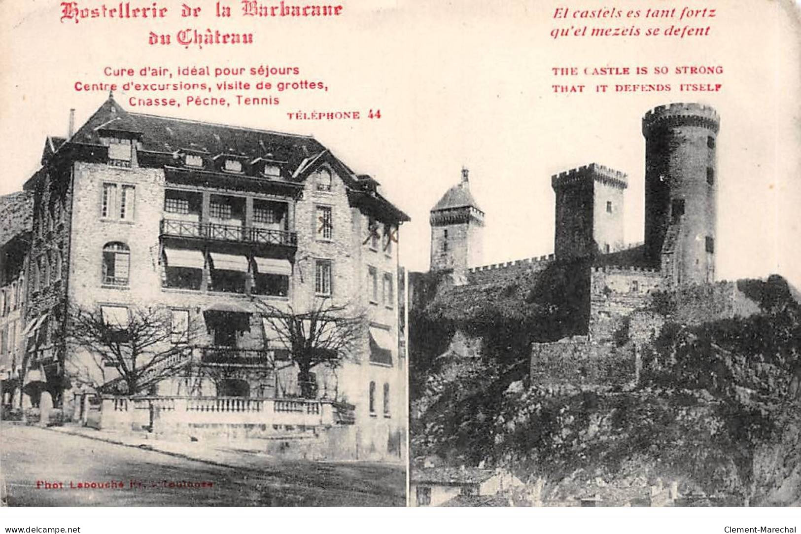 Hostellerie De La Barbacane Du Château - Très Bon état - Other & Unclassified