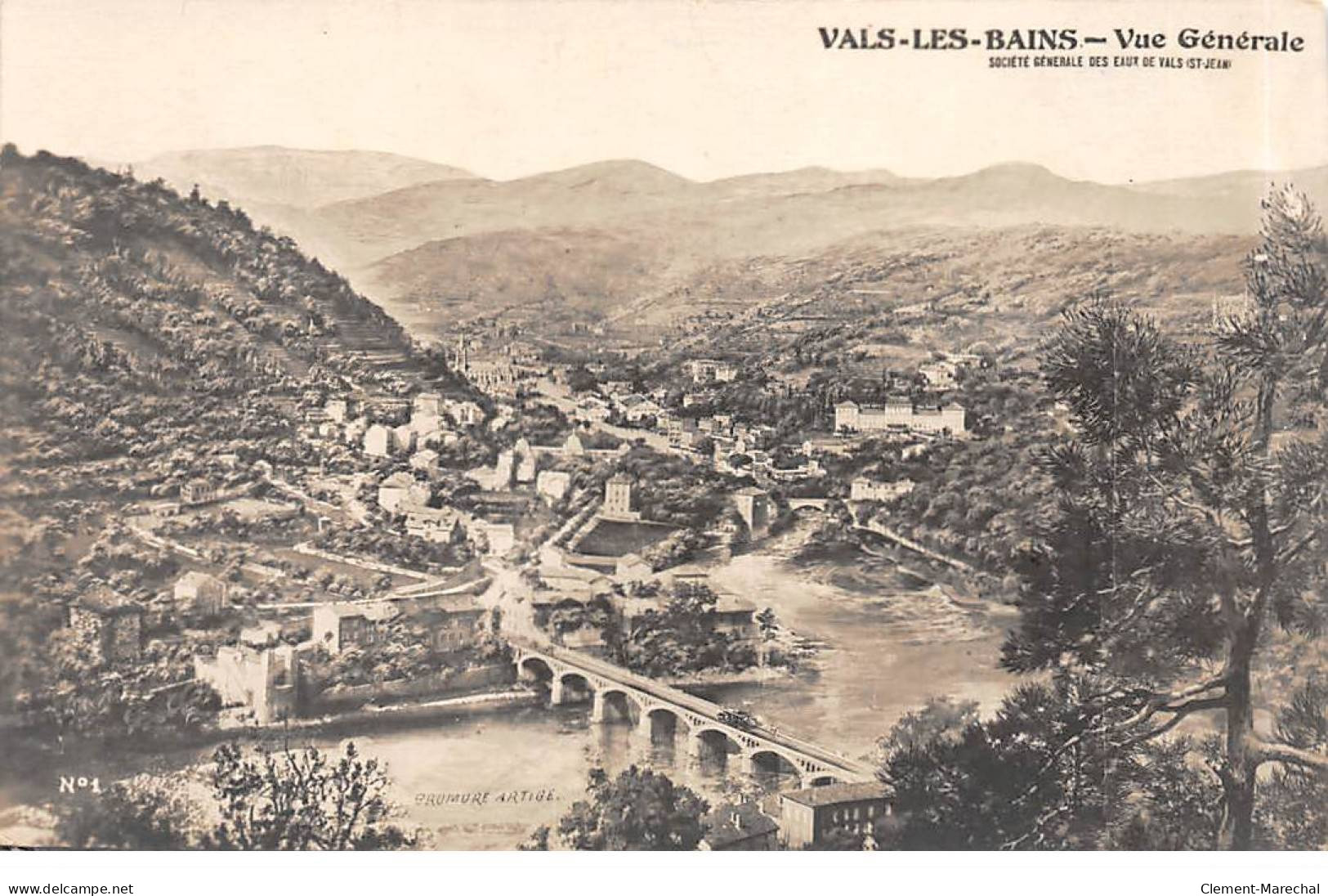 VALS LES BAINS - Vue Générale - Très Bon état - Vals Les Bains