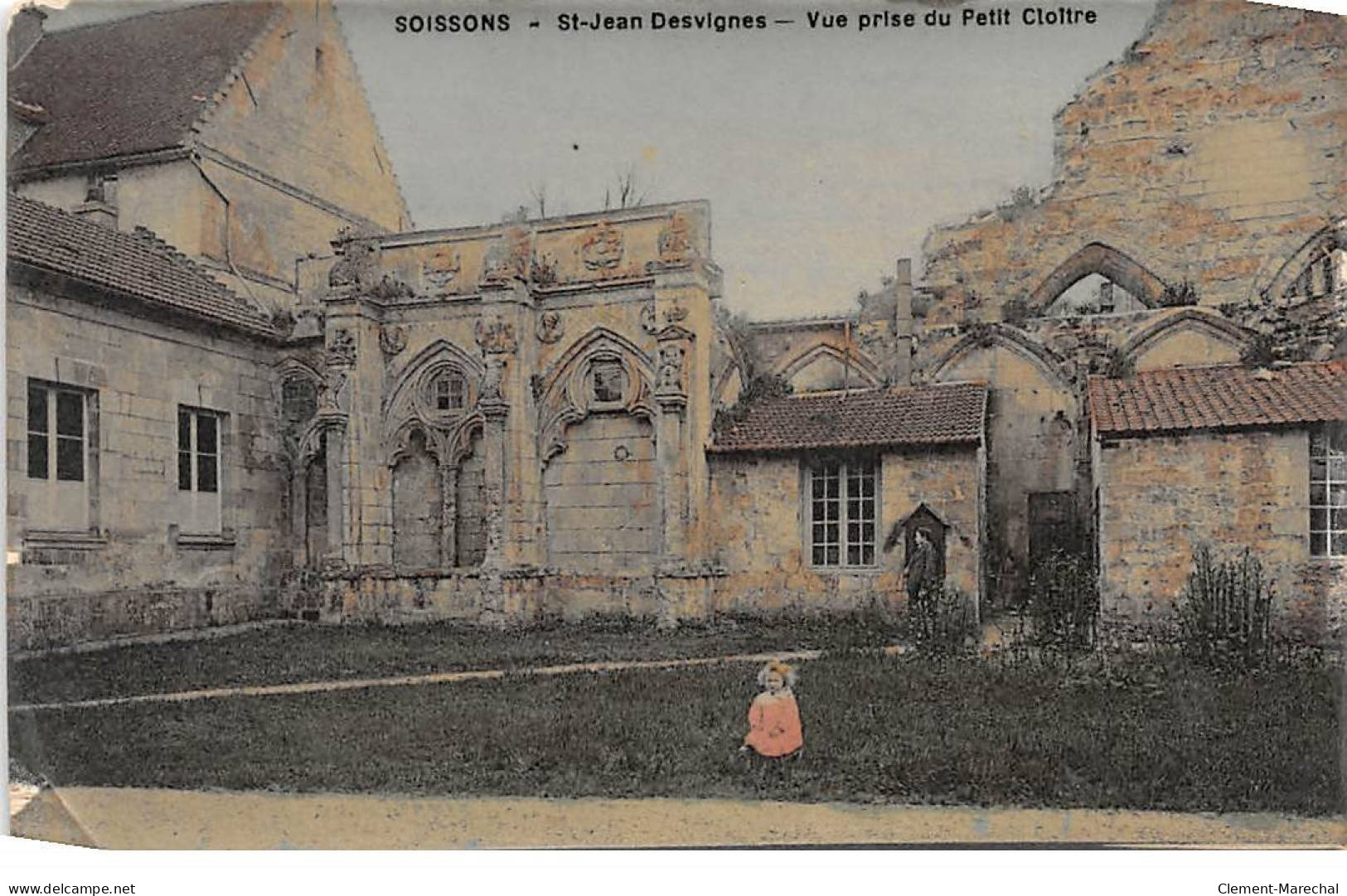 SOISSONS - Saint Jean Desvignes - Vue Prise Du Petit Cloître - état - Soissons