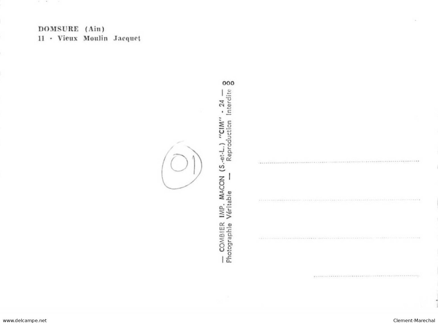DOMSURE - Vieux Moulin Jacquet - Très Bon état - Unclassified