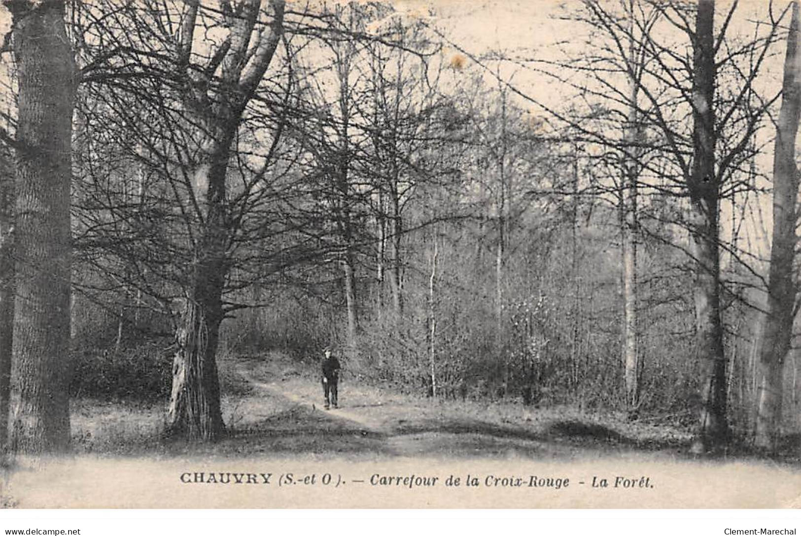 CHAUVRY - Carrefour De La Croix Rouge - La Forêt - Très Bon état - Other & Unclassified