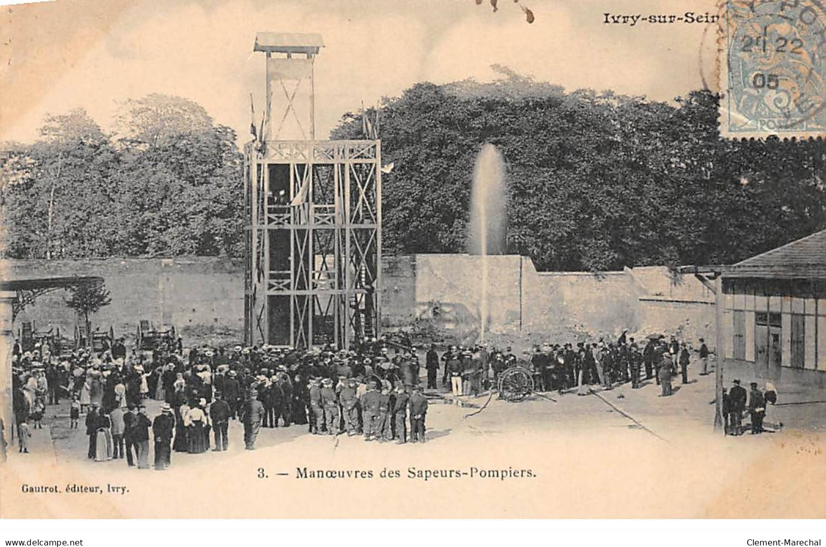 IVRY SUR SEINE - Manoeuvres Des Sapeurs Pompiers - Très Bon état - Ivry Sur Seine