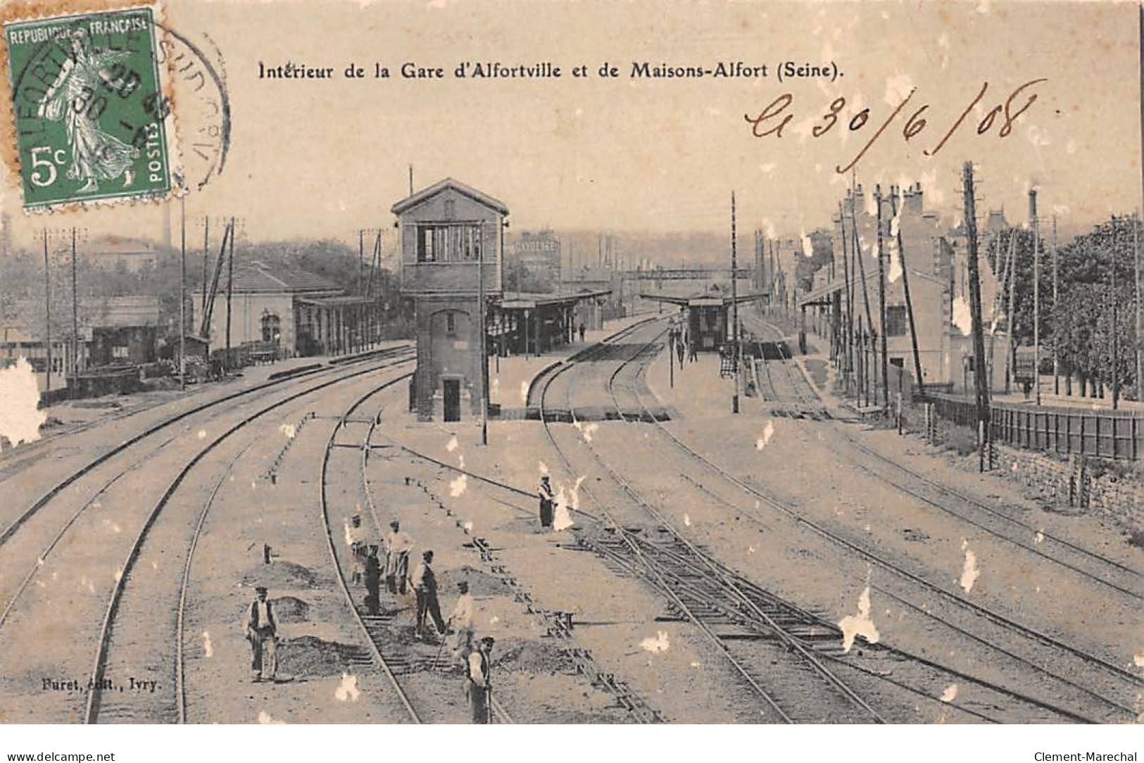 Intérieur De La Gare De'ALFORTVILLE Et De MAISONS ALFORT - état - Alfortville