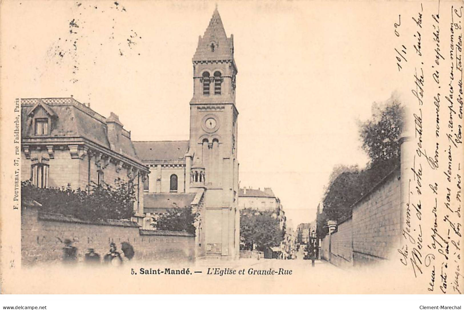 SAINT MANDE - L'Eglise Et Grande Rue - Très Bon état - Saint Mande