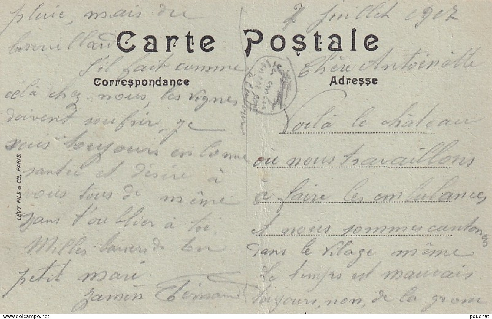 VE Nw-(51) COURVILLE - ANCIEN CHATEAU FEODAL DU XIIIe SIECLE , RESTAURE EN 1882 PAR M. DE BRACQUEMONT , PROP. ACTUELE - Sonstige & Ohne Zuordnung