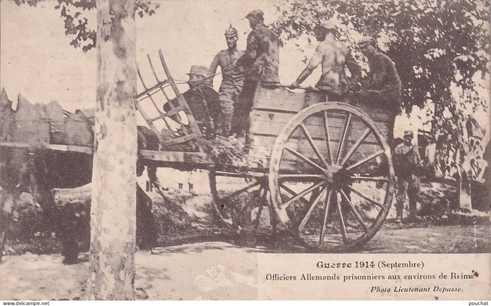 VE Nw-(51) GUERRE 1914 ( SEPTEMBRE ) - OFFICIERS ALLEMANDS PRISONNIERS AUX ENVIRONS DE REIMS - Sonstige & Ohne Zuordnung