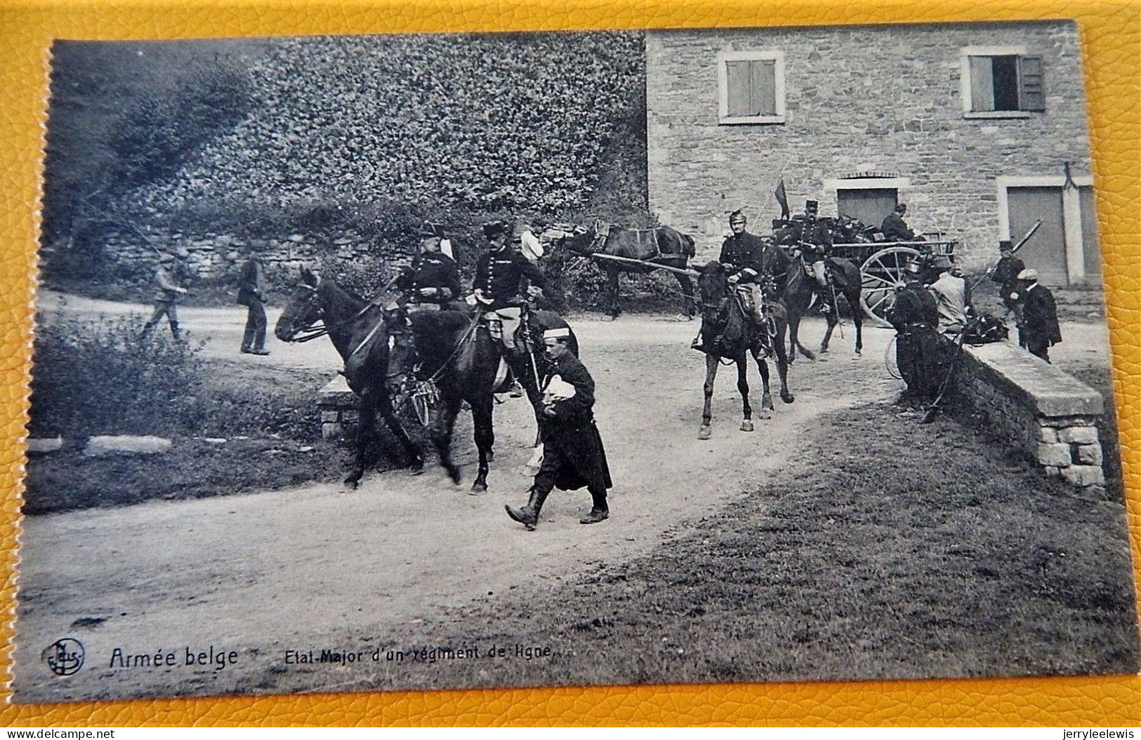 MILITARIA -  ARMEE BELGE - BELGISCH LEGER -  Etat Major D'un Régiment De Ligne - Manoeuvres