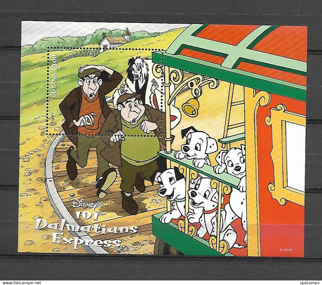 Disney Guyana 1996 101 Dalmatians Express MS MNH - Disney