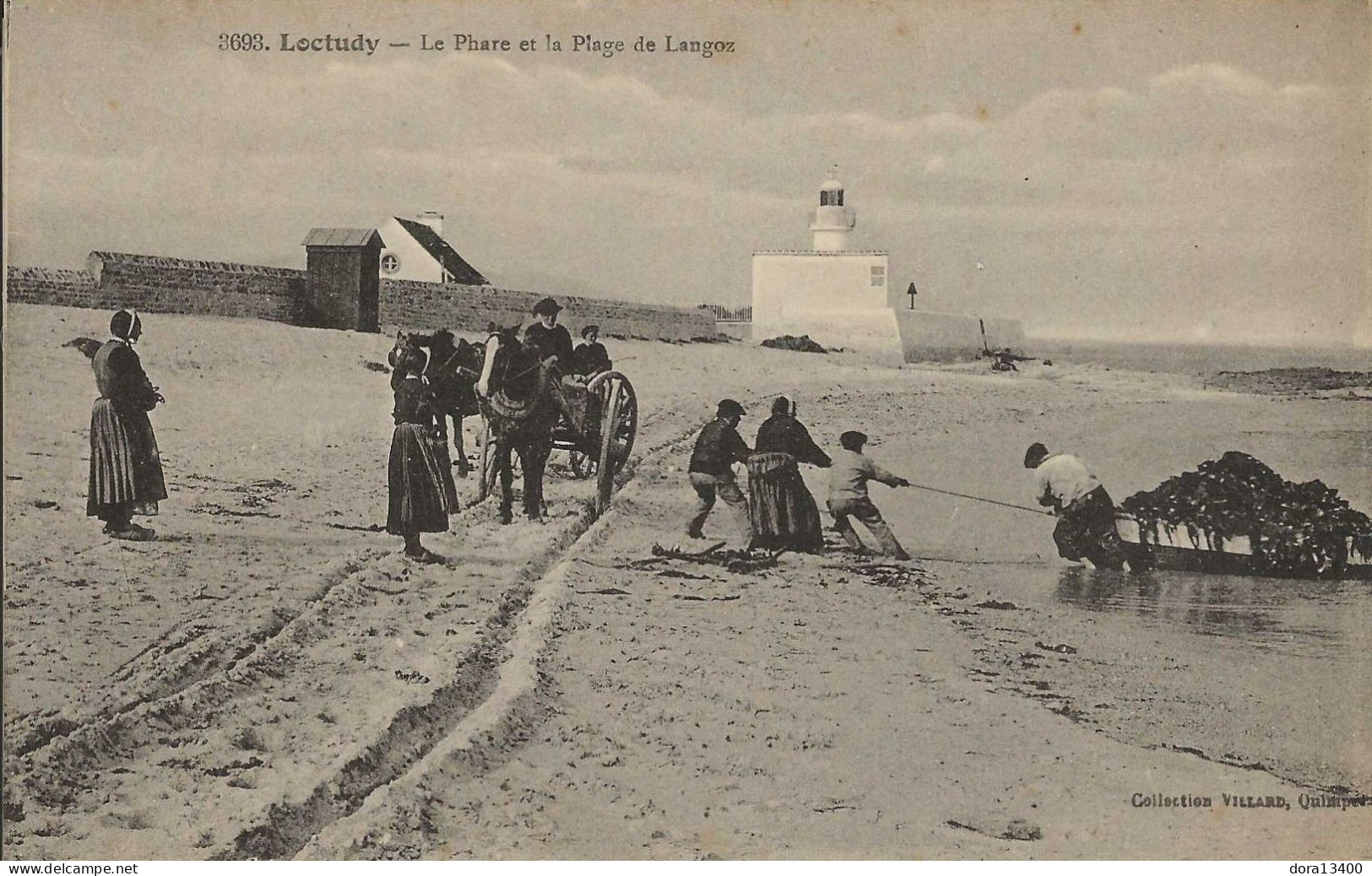 CPA29- LOCTUDY- Le Phare Et La Plage De Langoz - Loctudy