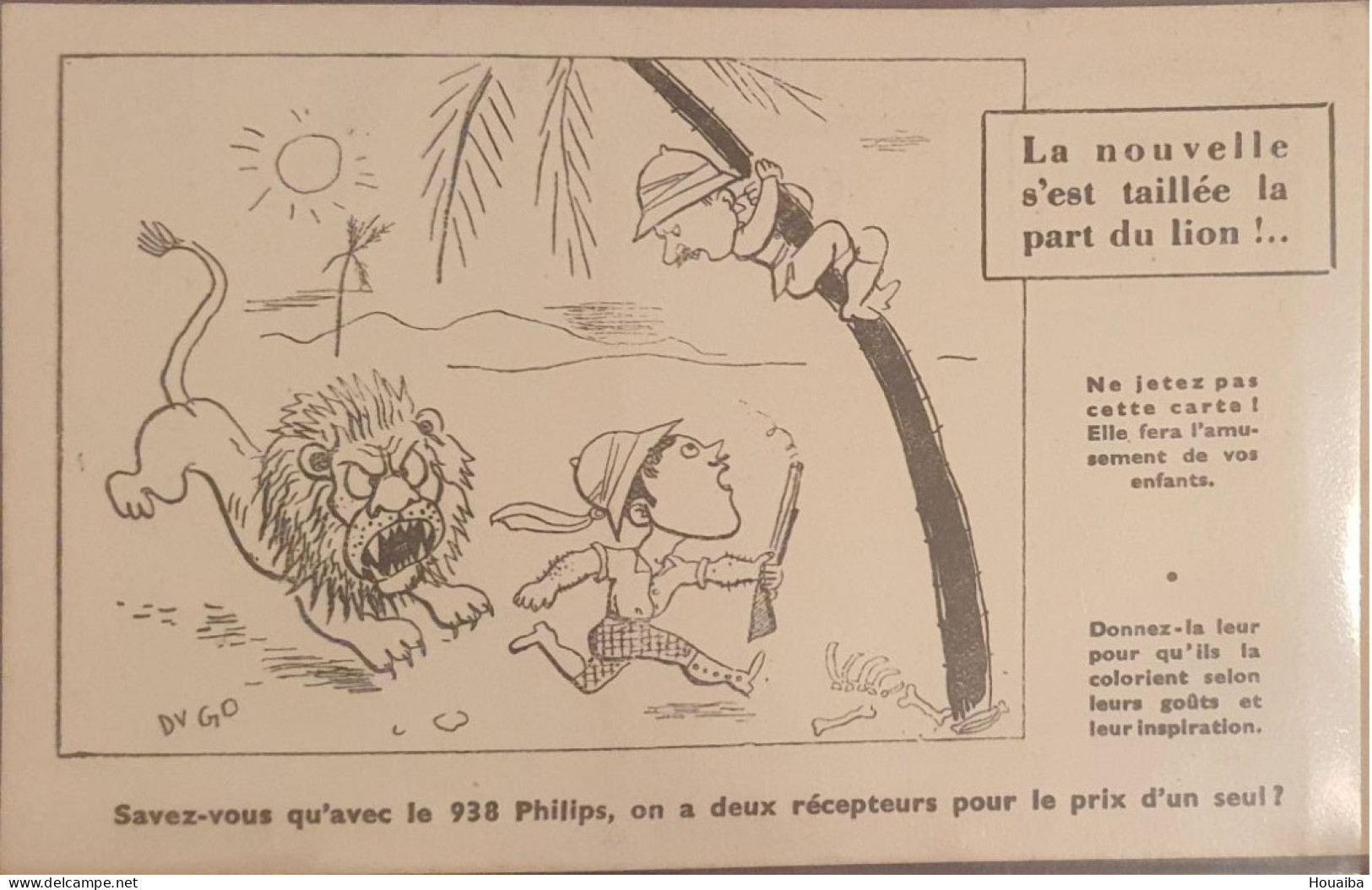 CPA Illustrée... Publicité Pour Radio Philips... - Publicité