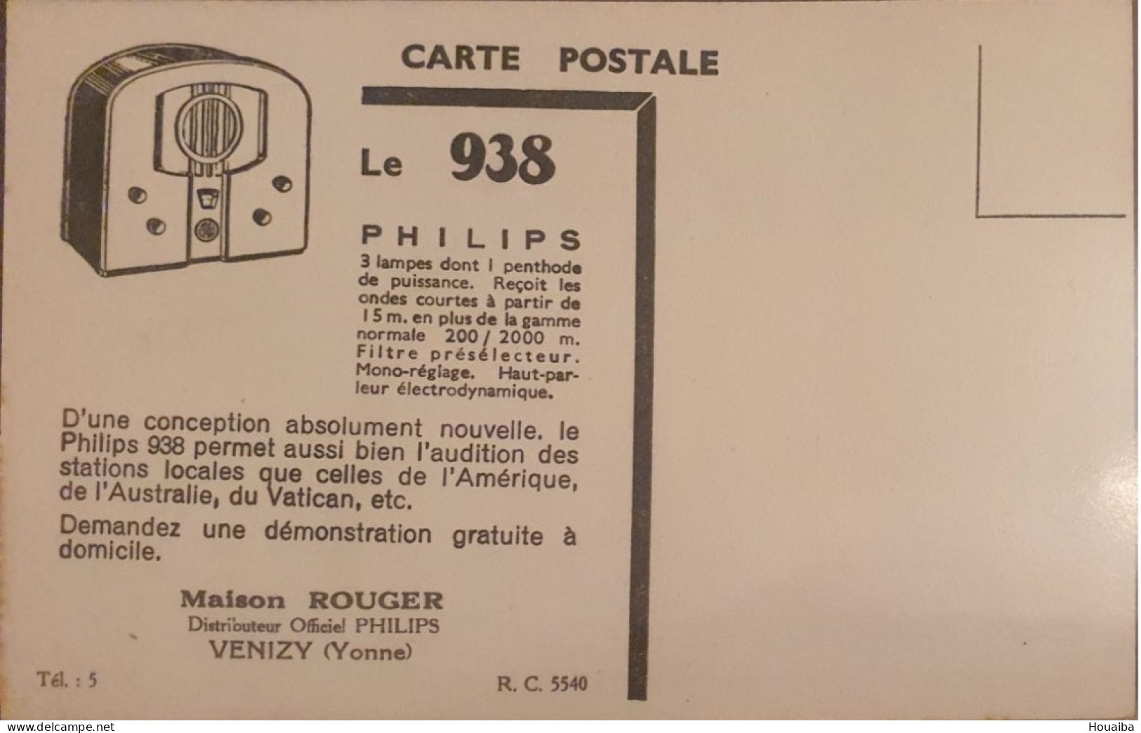 CPA Illustrée... Publicité Pour Radio Philips... - Reclame