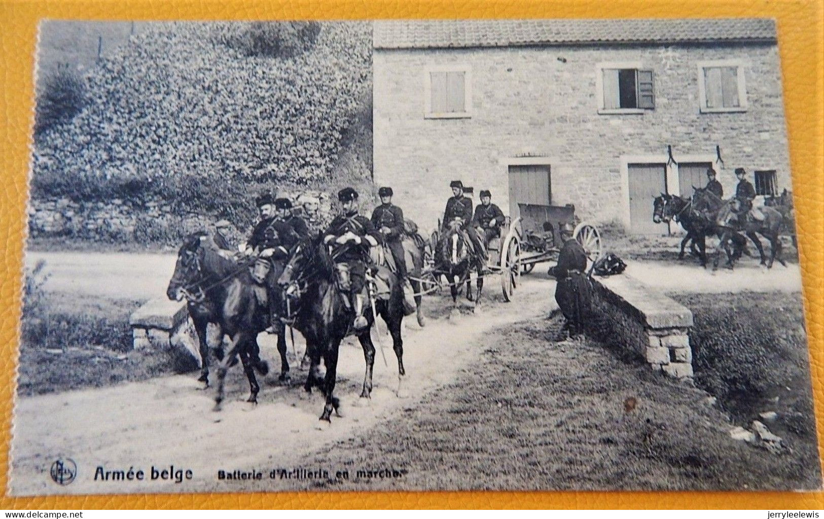 MILITARIA -  ARMEE BELGE - BELGISCH LEGER -  Batterie D'artillerie En Marche - Manovre