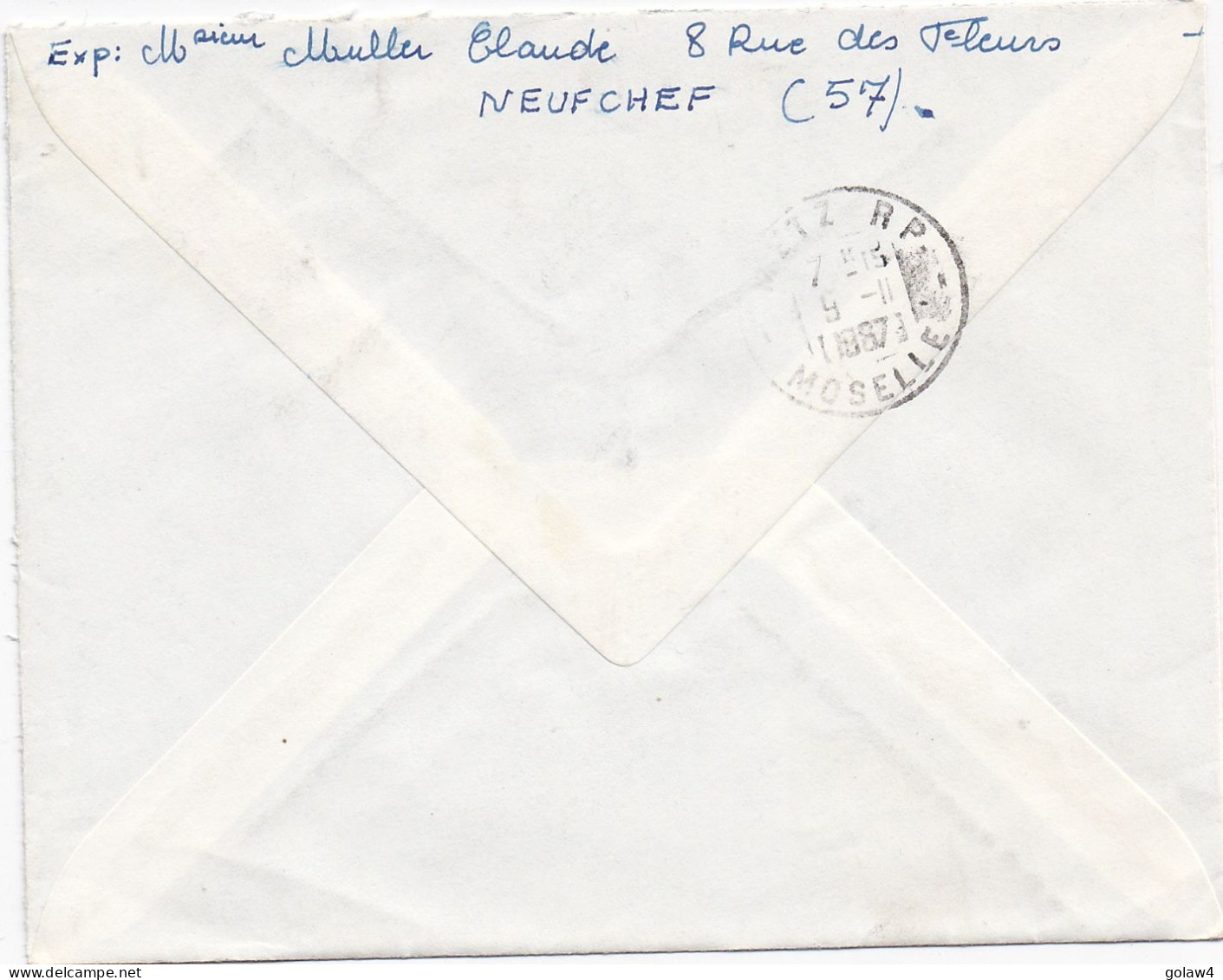 36905# LETTRE DE NEUFCHEF FRANCHISE POSTALE PARTIELLE RECOMMANDE BPM 2 Obl POSTES AUX ARMEES * 1967 METZ MOSELLE - 1961-....