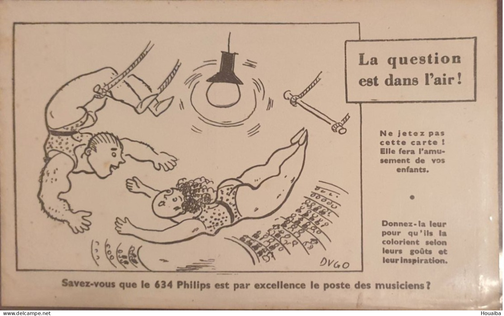 CPA Illustrée... Publicité Pour Radio Philips... - Advertising