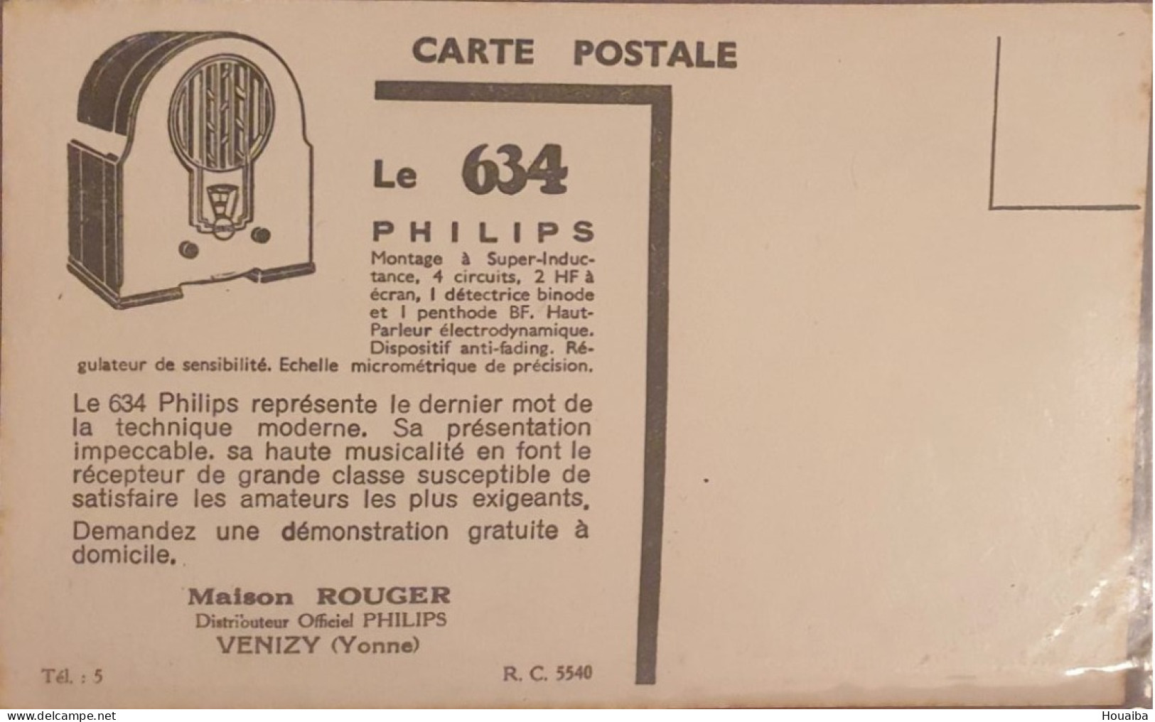 CPA Illustrée... Publicité Pour Radio Philips... - Advertising