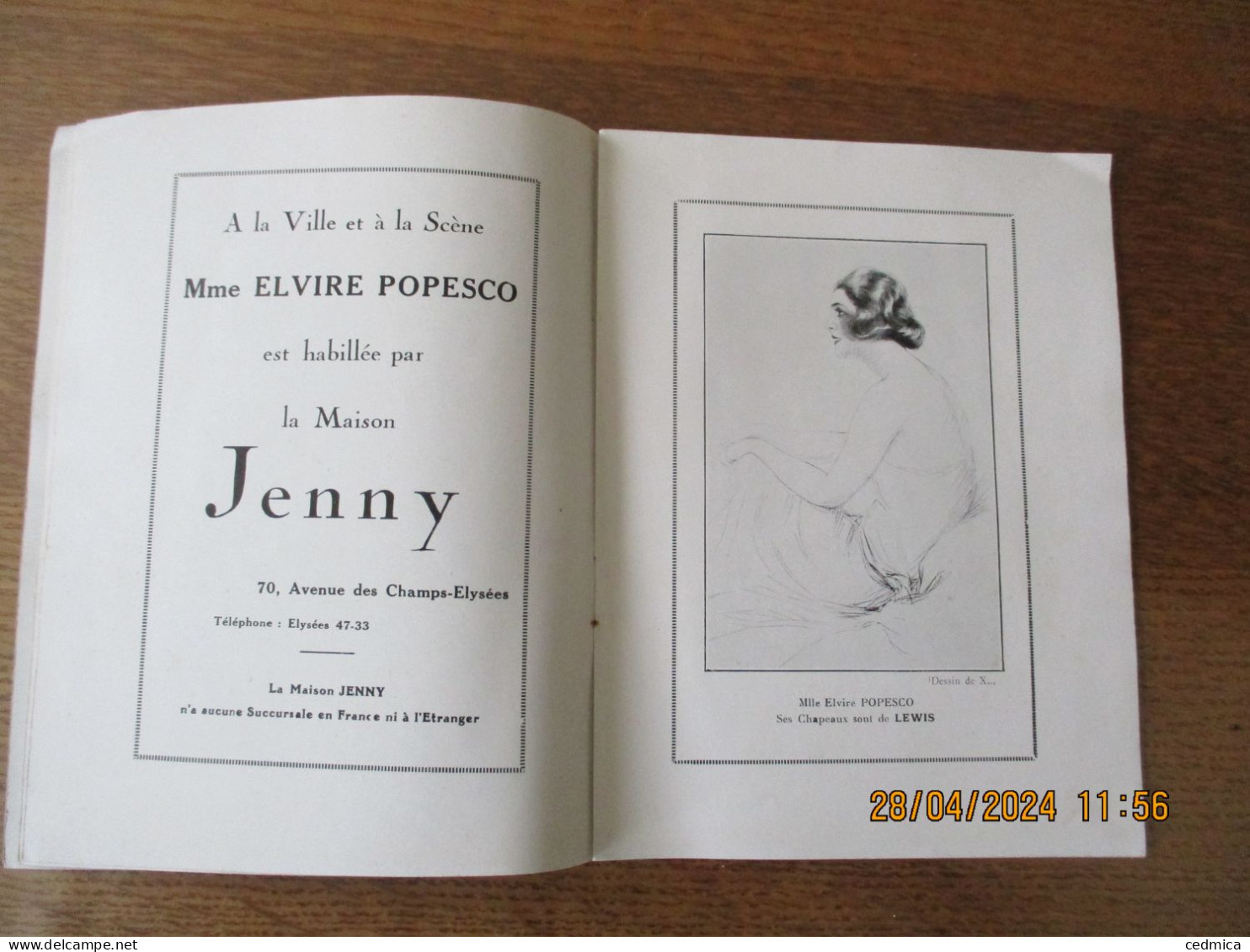 THEÂTRE DU GYMNASE MA COUSINE DE VARSOVIE COMEDIE EN 3 ACTES DE LOUIS VERNEUIL SAISON 1925-1926 - Programs