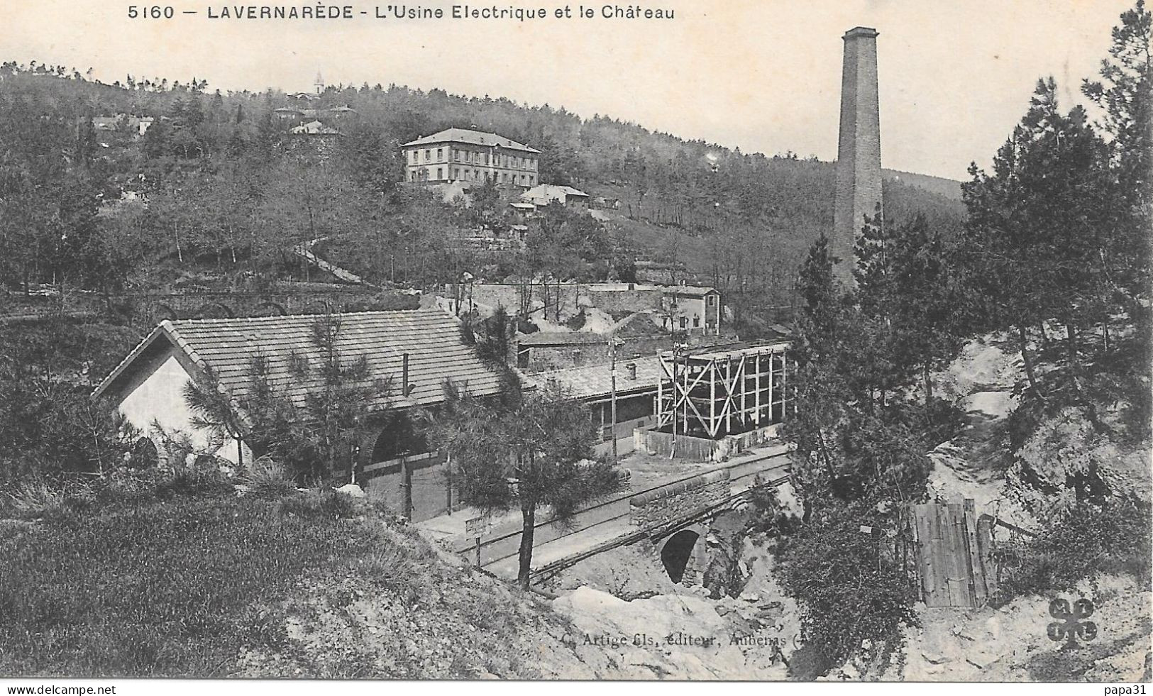 LAVERNAREDE Usine Electrique Et Le Chateau - Autres & Non Classés