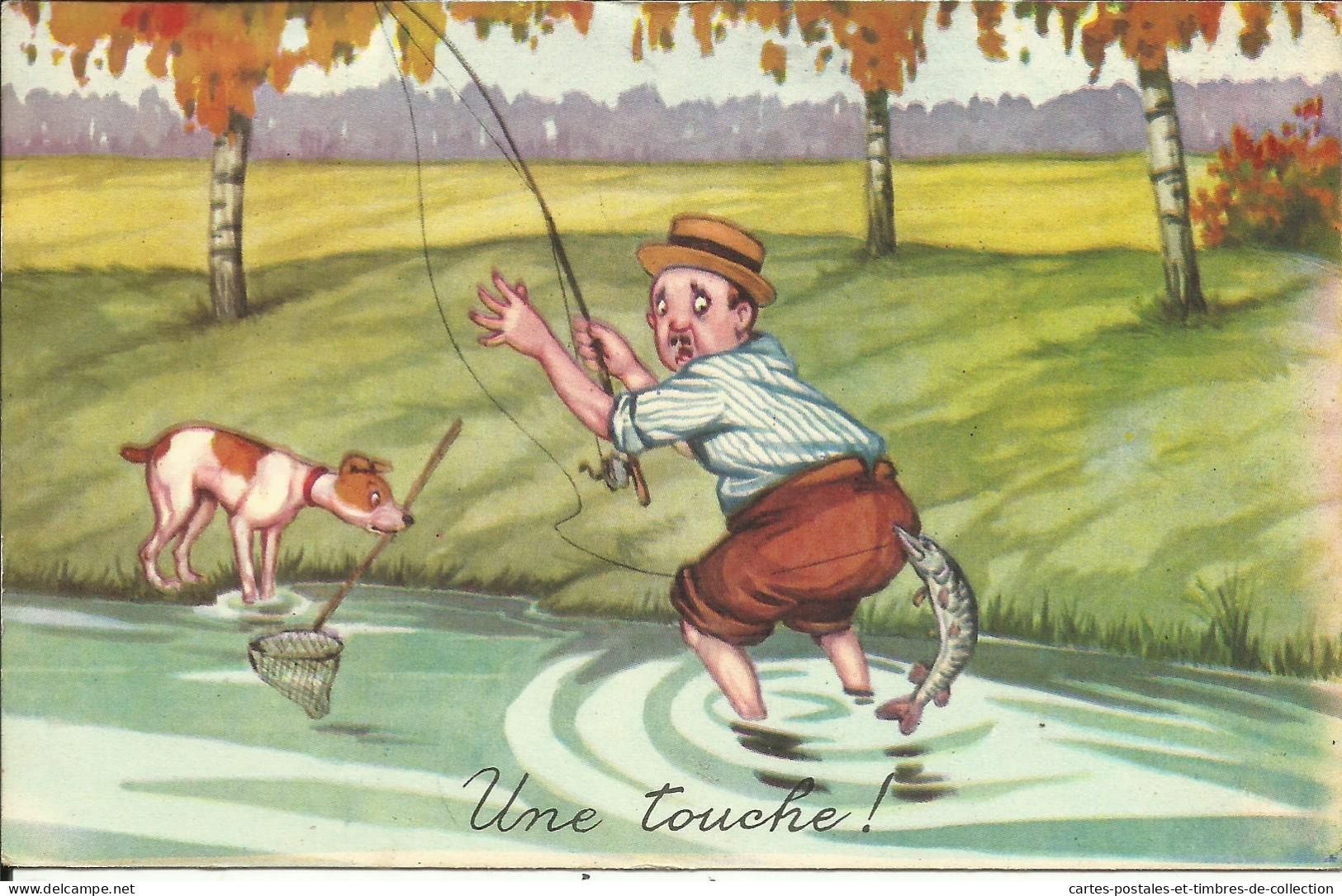 PECHE , Une Touche ! , 1956 , µ - Visvangst