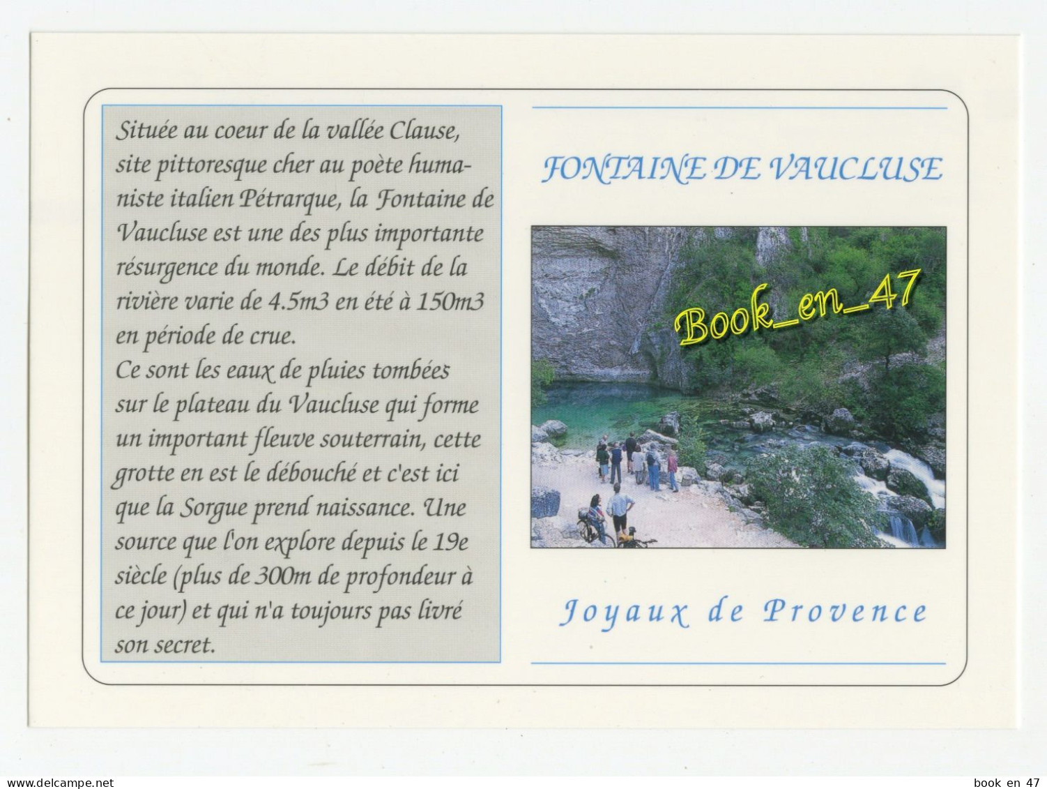 {91829} 84 Vaucluse Fontaine De Vaucluse  ; Animée - Andere & Zonder Classificatie