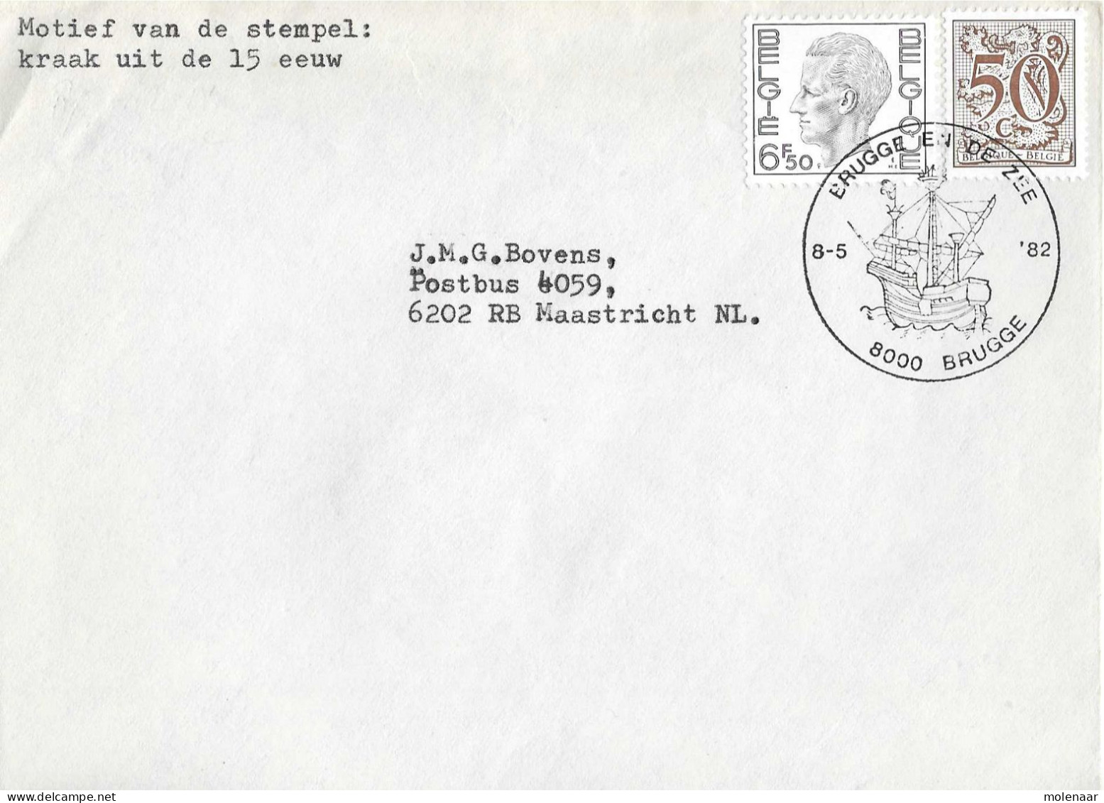 Postzegels > Europa > België > 1951-... > 1981-1990 > Brief Uit 1982 Met 2 Zegels (17041) - Storia Postale