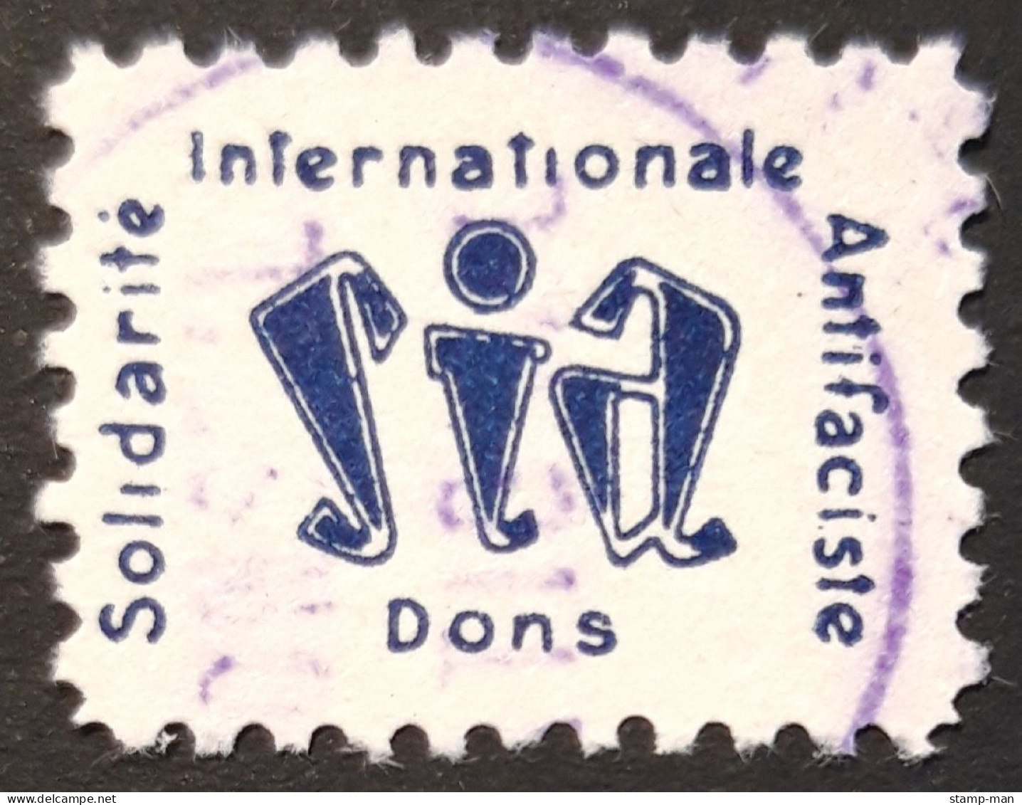SIA. Solidarité Internationale Antifasciste. Dons. EDIFIL-ALLEPUZ 1321. - Spanish Civil War Labels