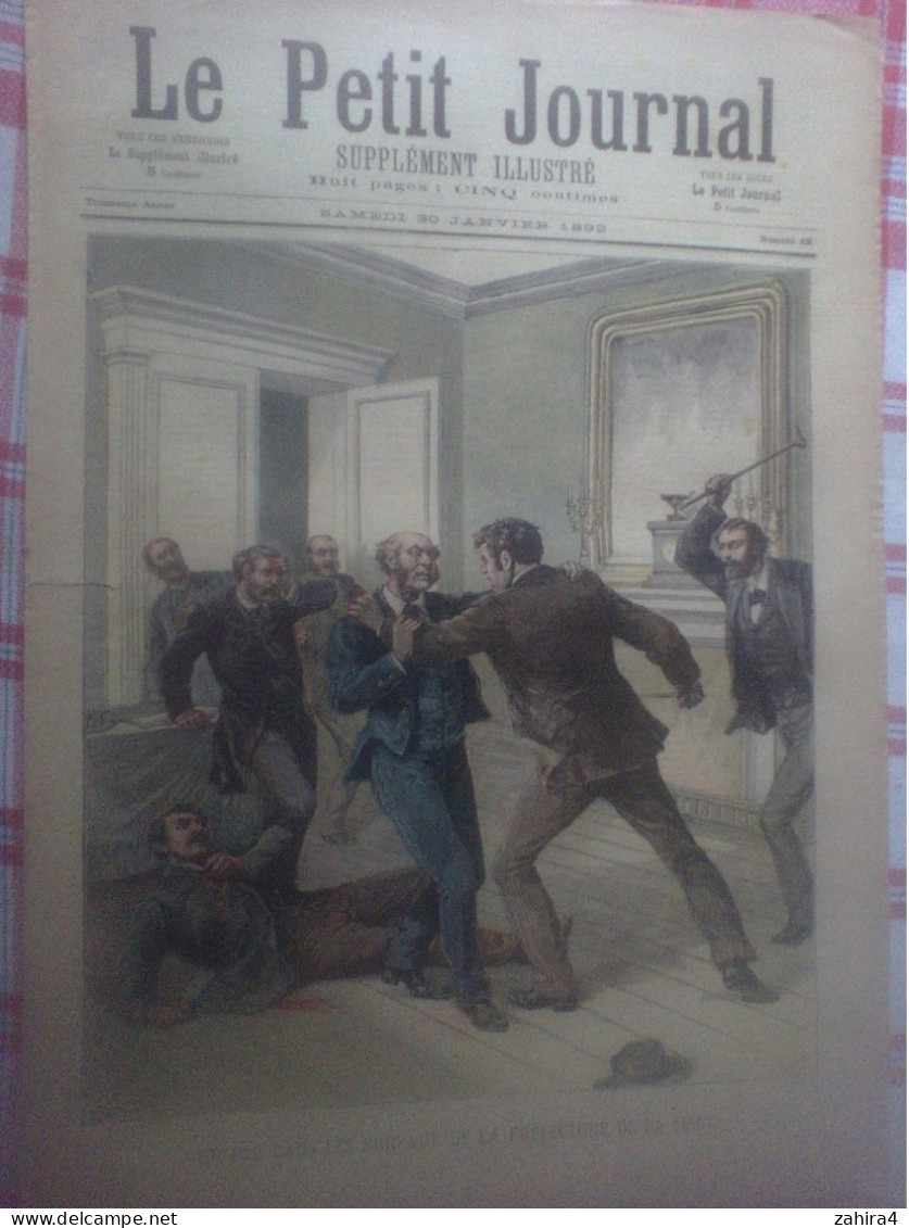 Le Petit Journal N°62 Un Fou Dans Préfecture De La Seine La Saint-Charlemagne Chanson Le Bataillon Du Calvados M Garnier - Revues Anciennes - Avant 1900