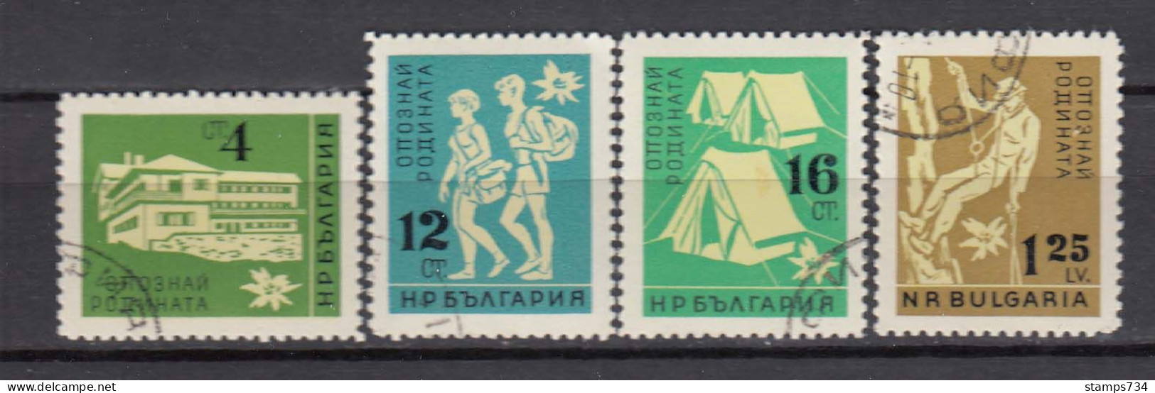 Bulgaria 1961 - Tourism, Mi-Nr. 1250/53, Used - Oblitérés