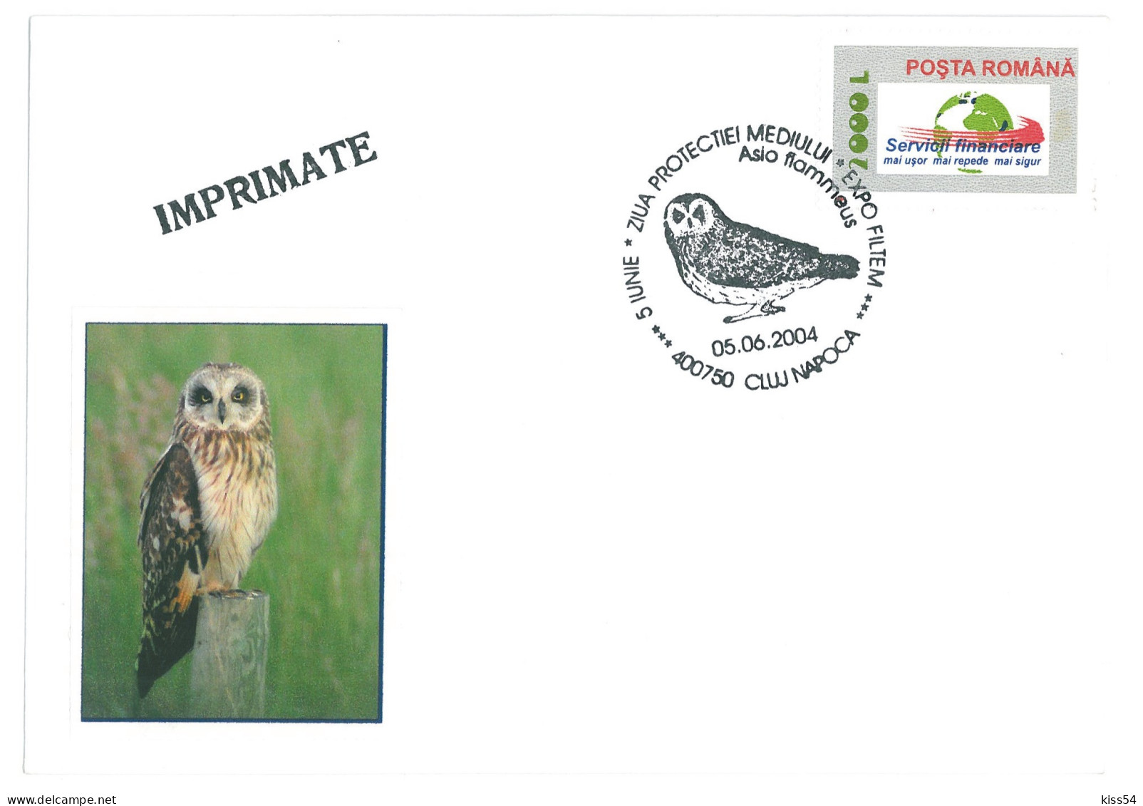 COV 995 - 3141 OWLS, Romania - Cover - Used - 2004 - Cartas & Documentos