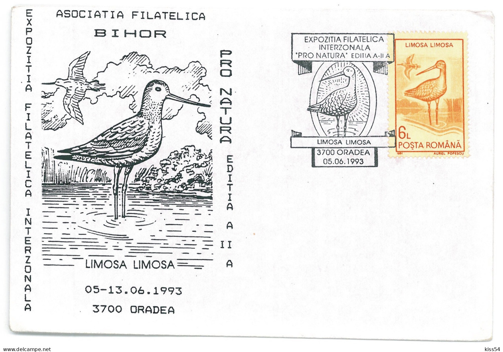 COV 995 - 3129 BIRD, Romania - Cover - Used - 1993 - Covers & Documents